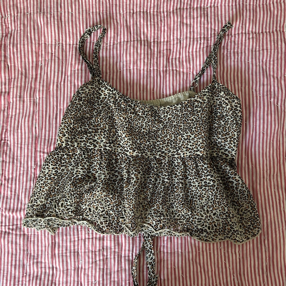 American eagle crop babydoll top